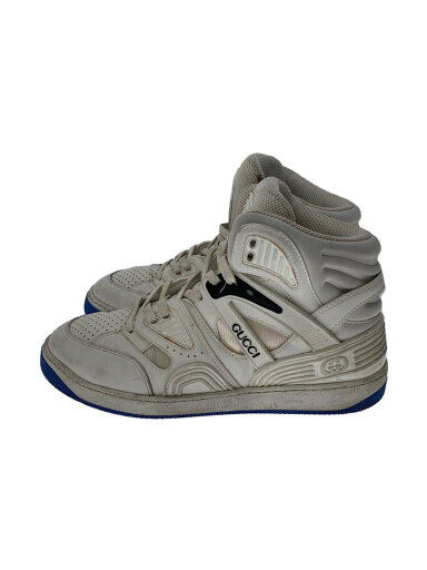 【中古】GUCCI◆BASKET/ハイカットスニーカー/UK6/WHT/汚れ有【シューズ】 【中古】GUCCI◆BASKET/ハイカットスニーカー/UK6/WHT/汚れ有【シューズ】