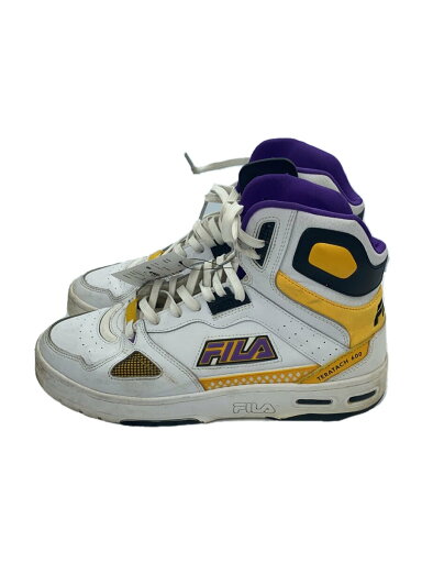 【中古】FILA◆Teratach 600 Hi/ハイカットスニーカー/27.5cm/WHT/1BM00880【シューズ】 【中古】FILA◆Teratach 600 Hi/ハイカットスニーカー/27.5cm/WHT/1BM00880【シューズ】
