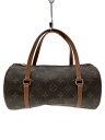 【中古】LOUIS VUITTON◆1)パピヨン26_モノグラム・キャンバス/ショルダーバッグ/LV/ロゴ/PVC/BRW【バッグ】