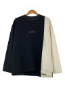 【中古】CULLNI◆21AW/SWITCHING L/S TEE/STUDIOUS別注/スウェット/1/レーヨン/111420049【メンズウェア】