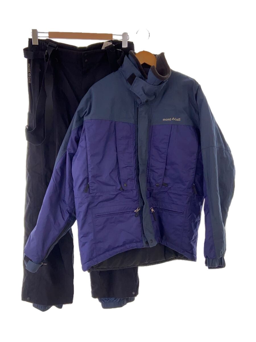 【中古】mont-bell◆セットアップ/ウェア/L/ナイロン/パープル×ネイビー/1131111【スポーツ】