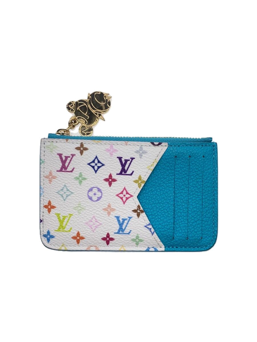 【中古】LOUIS VUITTON◆コインケース/レザー/BLU/総柄/レディース/M14171村上隆/ポルト カルト・ロミー モノグラ【服飾雑貨他】