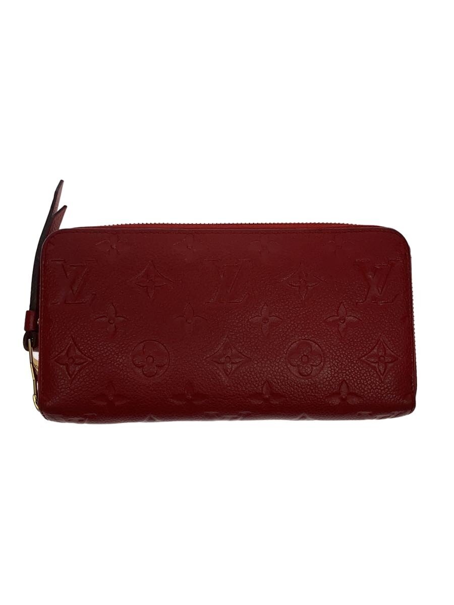 乐天商城 - 【中古】LOUIS VUITTON◆ジッピー・ウォレット_モノグラム・アンプラント/レザー/RED/レディース/M60737//【服飾雑貨他】