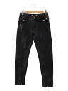 【中古】GIVENCHY◆Panel Detail Split Hem Jeans/34/デニム/BLK/BW5072504S【レディースウェア】