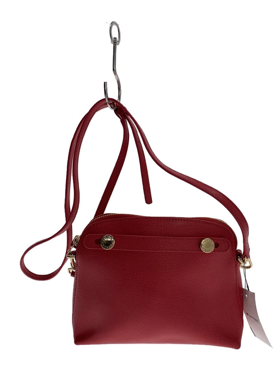 【中古】FURLA◆ショルダーバッグ/--/RED//【バッグ】