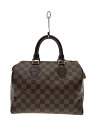 【中古】LOUIS VUITTON◆1)スピーディ25_ダミエ・エベヌ_BRW/PVC/BRW【バッグ】(4)