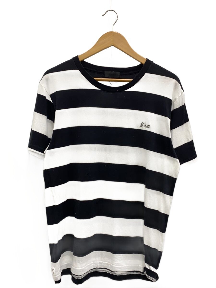 【中古】GOD SELECTION XXX◆Tシャツ/L/コットン/WHT/ボーダー【メンズウェア】