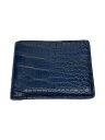 【中古】LOUIS VUITTON◆クロコダイルマット ポルトフォイユミュルティプル/2つ折り財布/レザー/NVY/アニマル/メンズ【服飾雑貨他】