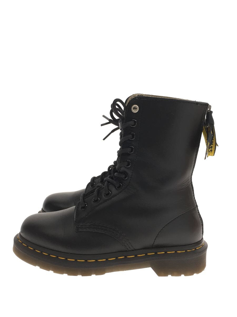 【中古】Dr.Martens◆Ys 10 EYE/10ホールバックジップレースアップブーツ/UK4/ブラック/レザー/15473001【シューズ】