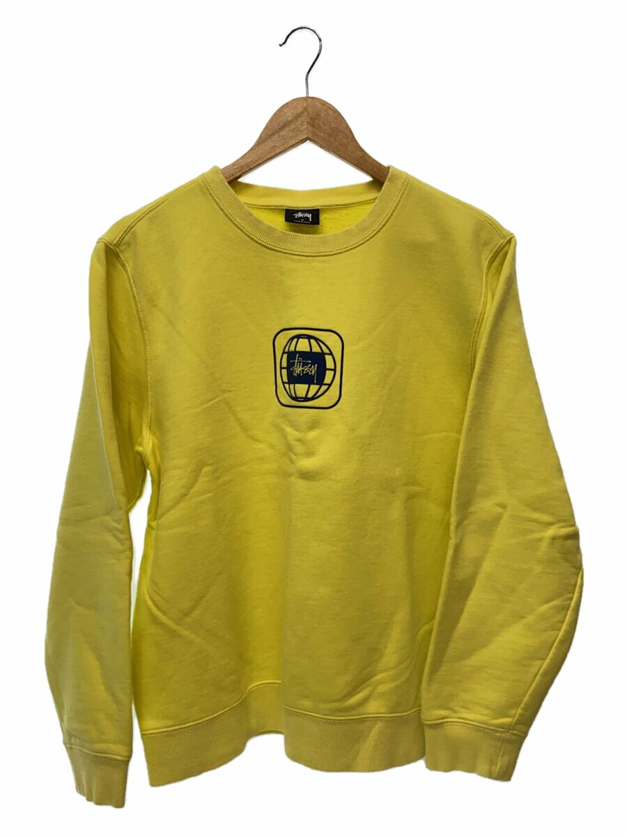【中古】STUSSY◆スウェット/S/コットン/YLW/Z3000SAS19【メンズウェア】