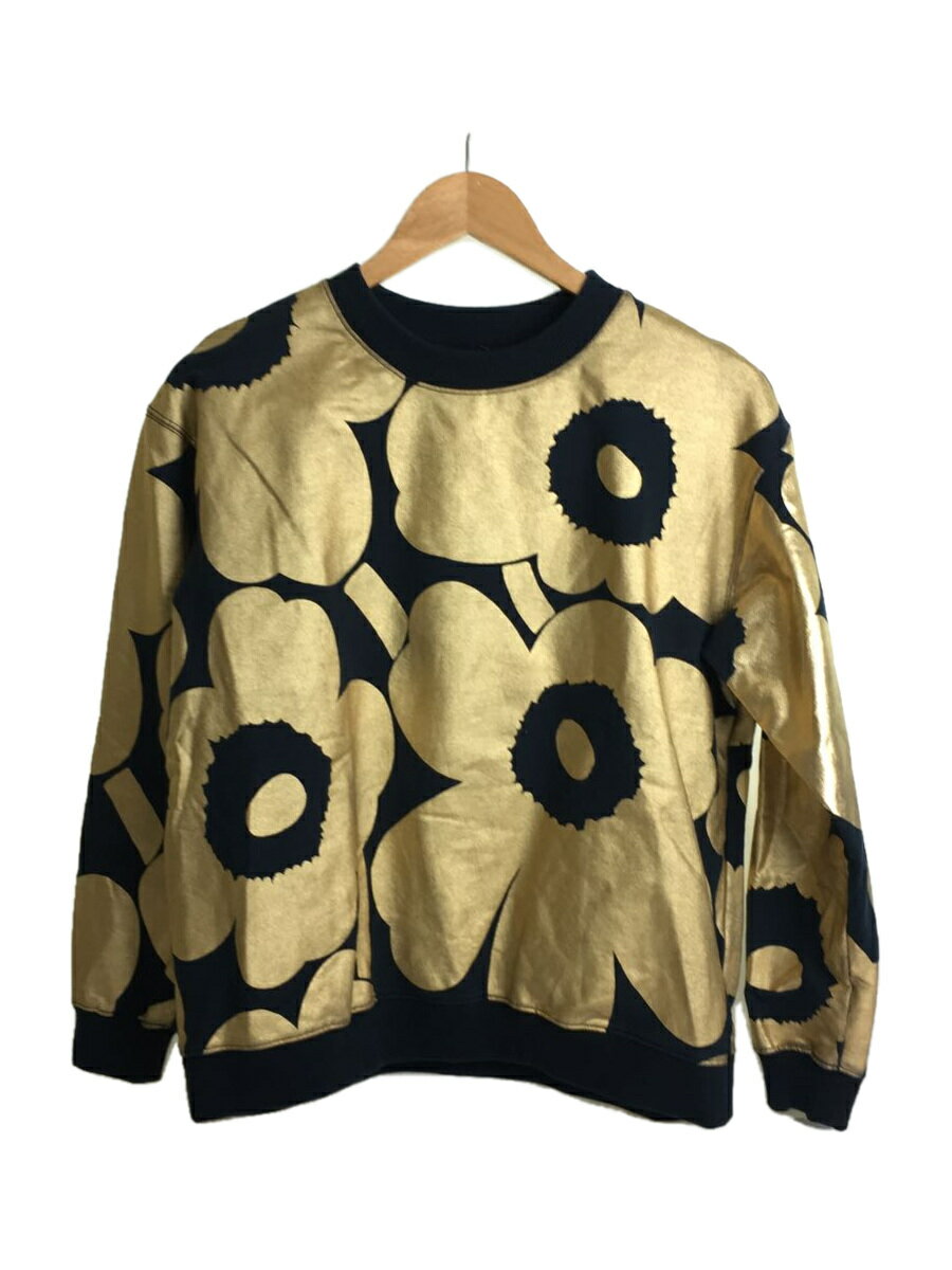 【中古】marimekko◆スウェット/XS/コットン/BLK/52184-5-46784【レディースウェア】