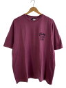 【中古】STUSSY◆Tシャツ/XL/コットン/PNK【メンズウェア】