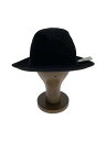 【中古】NEWYORK HAT&CAP CO.◆ハット/L/ウール/BLK/メンズ【服飾雑貨他】