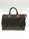 【中古】LOUIS VUITTON◆1)スピーディ40_モノグラム・キャンバス_BRW/PVC/BRW【バッグ】