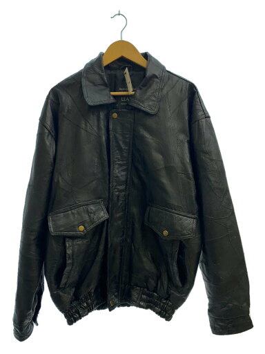 【中古】レザージャケット・ブルゾン/L/レザー/BLK【メンズウェア】 【中古】レザージャケット・ブルゾン/L/レザー/BLK【メンズウェア】