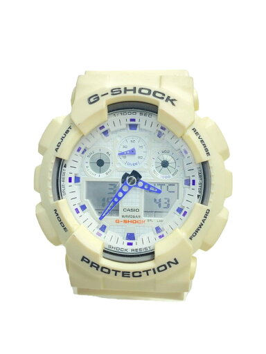 【中古】CASIO◆クォーツ腕時計・G-SHOCK/デジアナ/WHT【服飾雑貨他】 【中古】CASIO◆クォーツ腕時計・G-SHOCK/デジアナ/WHT【服飾雑貨他】