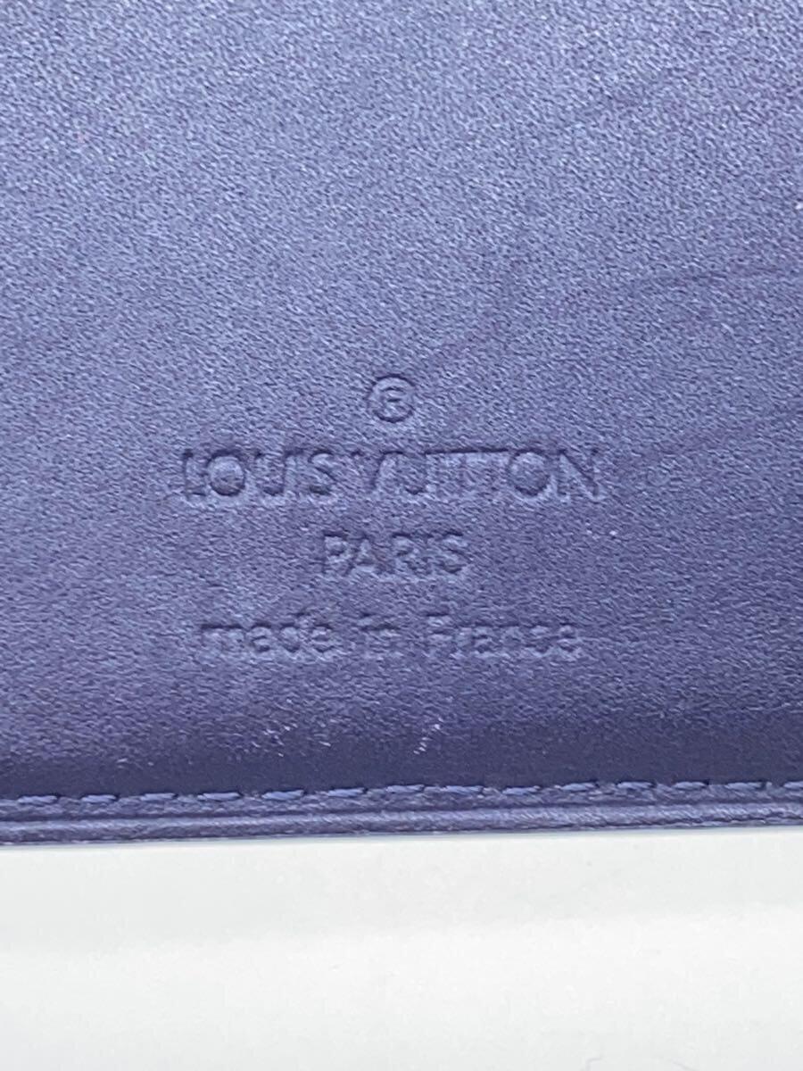 【中古】LOUIS VUITTON◆ポルト・モネ・ビエ・ヴィエノワ_モノグラム・ヴェルニ_NVY/エナメル/NVY/レディース【服飾雑貨他】
