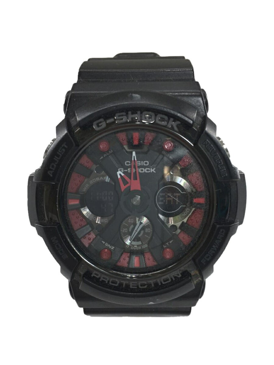 【中古】CASIO◆クォーツ腕時計・G-SHOCK/デジアナ/--/BLK/BLK【服飾雑貨他】