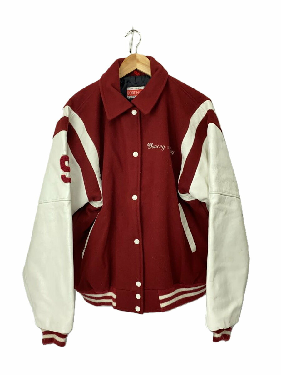 【中古】FORDHAM/スタジャン/--/ウール/ボルドー【レディースウェア】