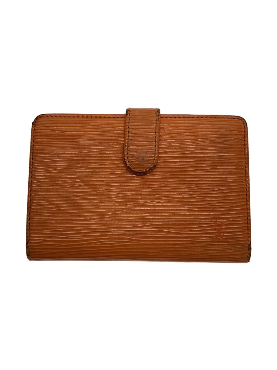 【中古】LOUIS VUITTON◆ポルト・モネ・ビエ・ヴィエノワ_エピ_ORN/レザー/ORN/メンズ【服飾雑貨他】