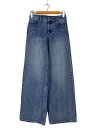 【中古】MICHAEL KORS◆ワイドレッグ/ボトム/デニム/インディゴ/MF49065FAU【レディースウェア】