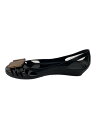 【中古】Salvatore Ferragamo◆フラットパンプス/UK6/BLK/PVC【シューズ】(4)