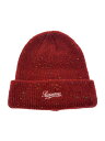 【中古】Supreme◆ニットキャップ/--/アクリル/RED/メンズ【服飾雑貨他】
