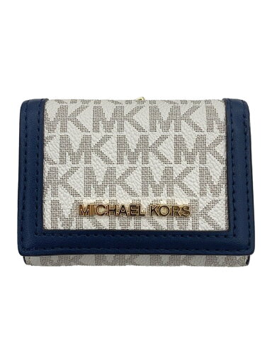 【中古】MICHAEL KORS◆3つ折り財布/--/CRM/総柄/レディース/35F3GTVDB【服飾雑貨他】 【中古】MICHAEL KORS◆3つ折り財布/--/CRM/総柄/レディース/35F3GTVDB【服飾雑貨他】