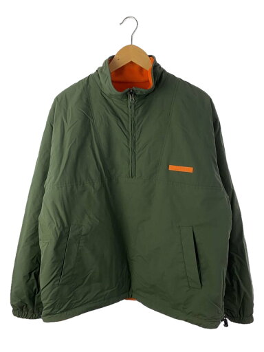 【中古】X-LARGE◆ジャケット/L/ポリエステル/GRN/リバーシブルハーフジップジャケット/プルオーバー【メンズウェア】 【中古】X-LARGE◆ジャケット/L/ポリエステル/GRN/リバーシブルハーフジップジャケット/プルオーバー【メンズウェア】
