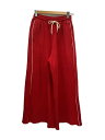 【中古】MAISON SPECIAL◆Side Line Pique Knitting Wide Pants/36/コットン/RED/21241465318//【レディースウェア】