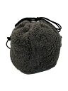 【中古】COLD BREAKER◆巾着バッグ/ウール/GRY【バッグ】