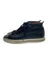 【中古】MIU MIU◆ハイカットスニーカー/35.5/BLK/レザー/5T9556【シューズ】