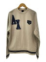 【中古】ARMANI EXCHANGE◆スウェット/M/コットン/CRM/無地/6RZMJE ZJDPZ【メンズウェア】
