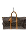【中古】LOUIS VUITTON◆キーポル50_モノグラム・キャンバス_BRW/PVC/BRW/モノグラム【バッグ】