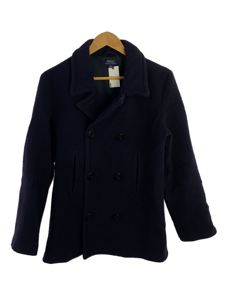 【中古】POLO RALPH LAUREN◆ピーコート/--/ウール/NVY【メンズウェア】