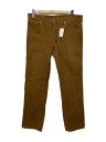 【中古】visvim◆FLUXUS 03 SLUB CORDUROY/3/コットン/CML/0113205008015【メンズウェア】