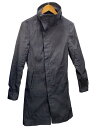 【中古】incarnation◆ハネックオーバーロックコート/コート/S/シルク/GRY//【メンズウェア】