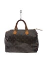 【中古】LOUIS VUITTON◆1)スピーディ30_モノグラム・キャンバス_BRW/PVC/BRW/総柄【バッグ】