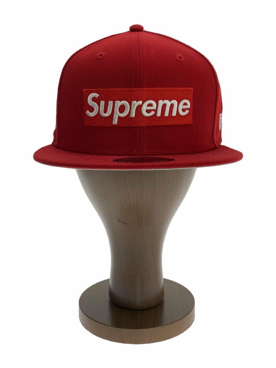 【中古】Supreme◆キャップ/7 1/2/ポリエステル/RED/メンズ//【服飾雑貨他】(4.0)