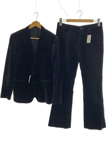 【中古】TETE HOMME◆スーツ/2つボタン/ピークドラペル/BLK/無地【メンズウェア】 【中古】TETE HOMME◆スーツ/2つボタン/ピークドラペル/BLK/無地【メンズウェア】