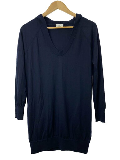 【中古】BRUNELLO CUCINELLI◆パーカー/ニット・セーター(薄手)/XS/カシミア/NVY【レディースウェア】 【中古】BRUNELLO CUCINELLI◆パーカー/ニット・セーター(薄手)/XS/カシミア/NVY【レディースウェア】