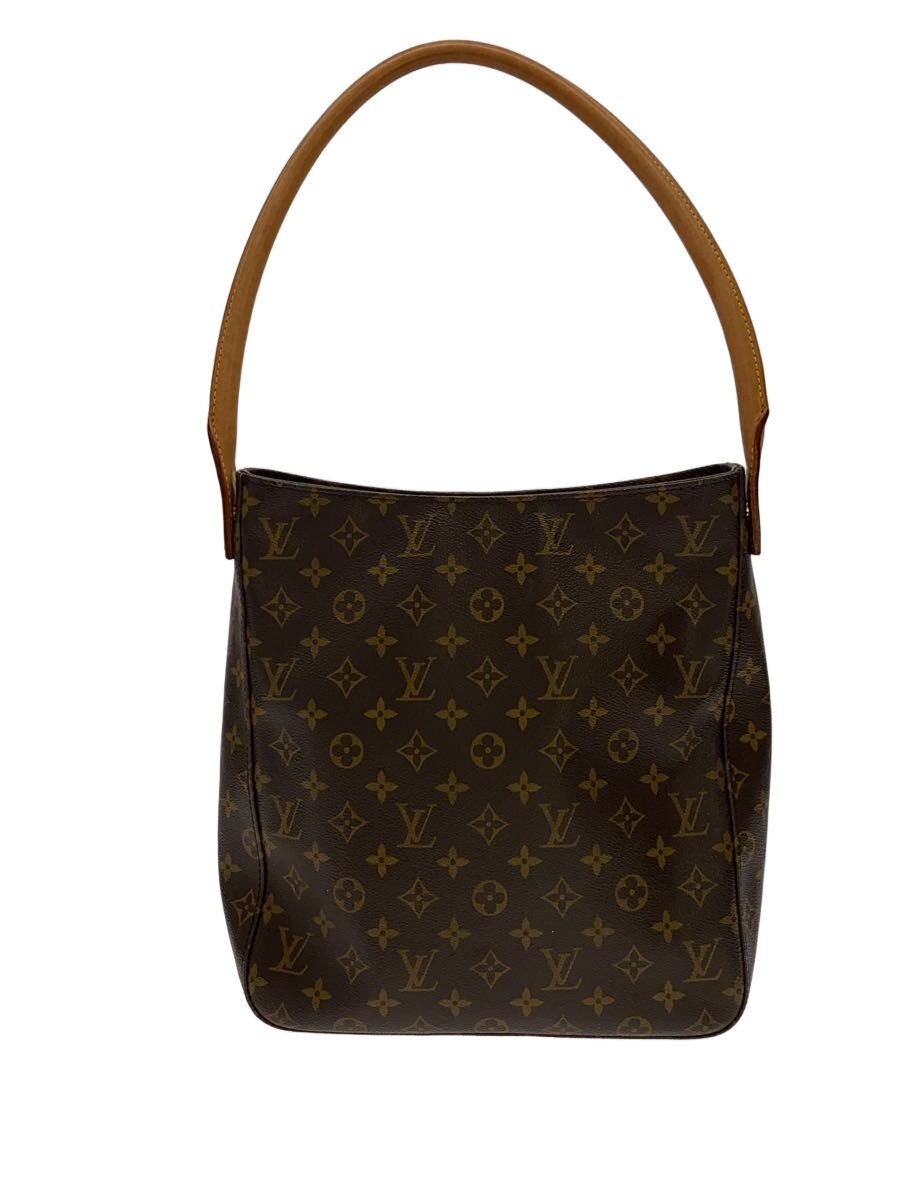 LOUIS VUITTON◆ルーピングGM_モノグラム・キャンバス/PVC/BRW