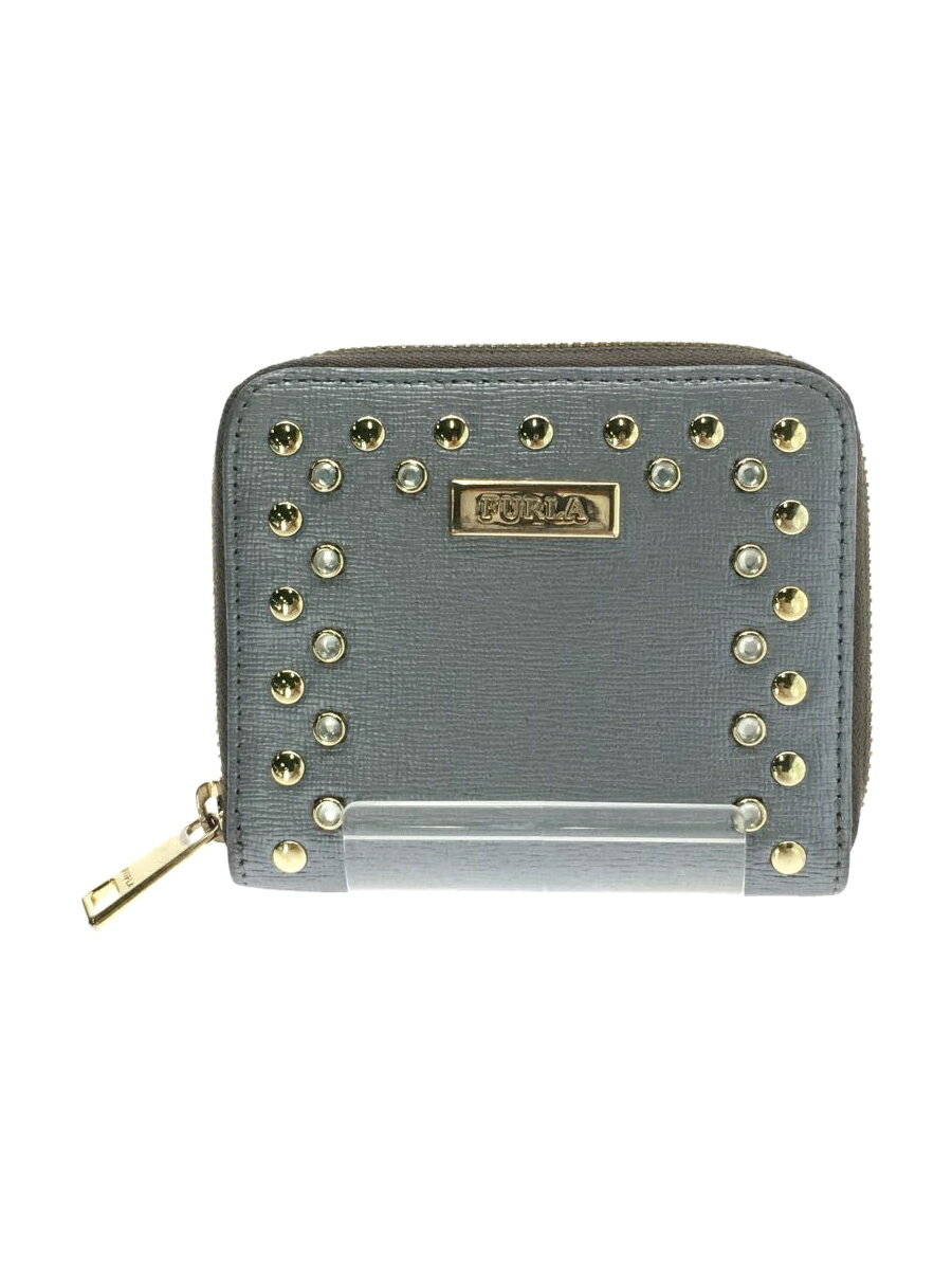 【中古】FURLA◆2つ折り財布/レザー/B