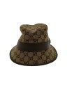 【中古】GUCCI◆ハット/--/キャンバス/BRW/総柄/メンズ/576587 4HG62 2564【服飾雑貨他】