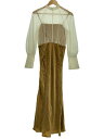 【中古】anuans◆シアーシャツワンピース/S/ポリエステル/WHT【レディースウェア】(4)