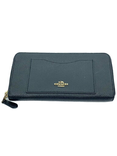 【中古】COACH◆長財布_オールレザー/--/BLK/無地/レディース【服飾雑貨他】 【中古】COACH◆長財布_オールレザー/--/BLK/無地/レディース【服飾雑貨他】
