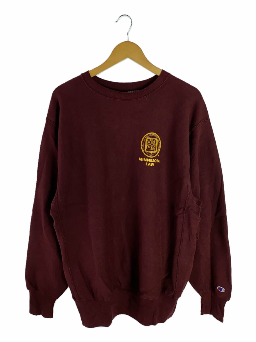 【中古】Champion◆90s/REVERSE WEAVE/MINNESOTA LAW/スウェット/XXL/コットン/BRD【メンズウェア】