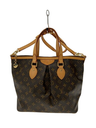 【中古】LOUIS VUITTON◆パレルモPM_モノグラム・キャンバス_BRW/PVC/BRW【バッグ】 【中古】LOUIS VUITTON◆パレルモPM_モノグラム・キャンバス_BRW/PVC/BRW【バッグ】