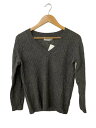 【中古】YANUK◆ニット・セーター(薄手)/FREE/カシミア/GRY/57183711【レディースウェア】