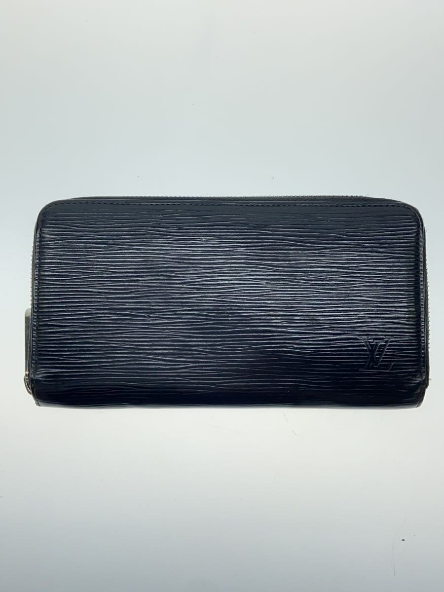 【中古】LOUIS VUITTON◆ジッピー・ウォレット_エピ/レザー/BLK/メンズ【服飾雑貨他】